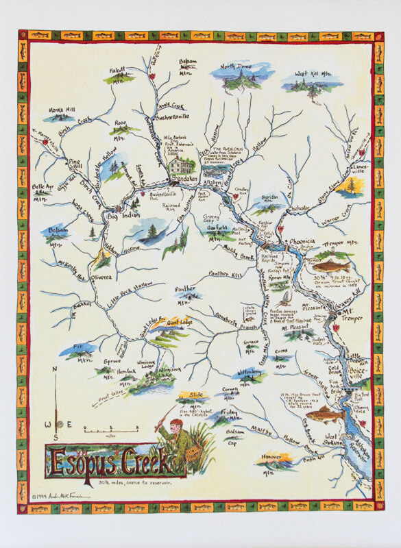 Mappe Fiumi Catskill