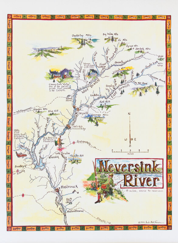 Mappe Fiumi Catskill