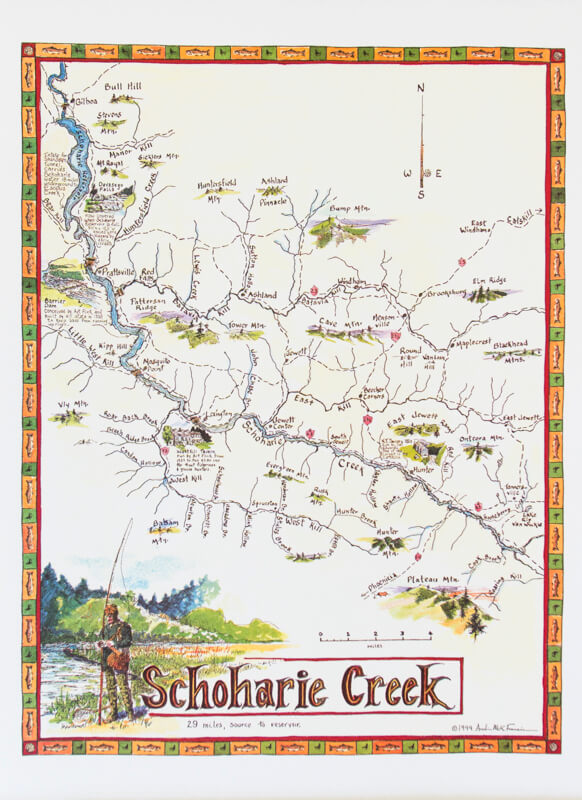 Mappe Fiumi Catskill