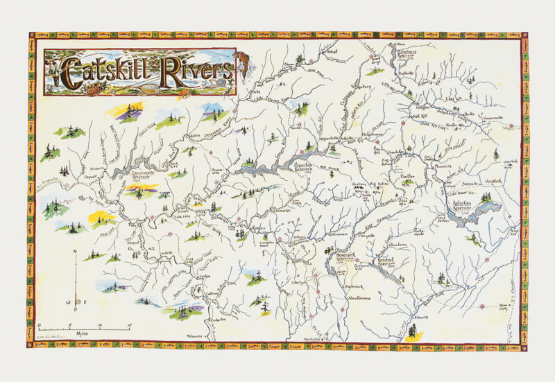 Mappe Fiumi Catskill