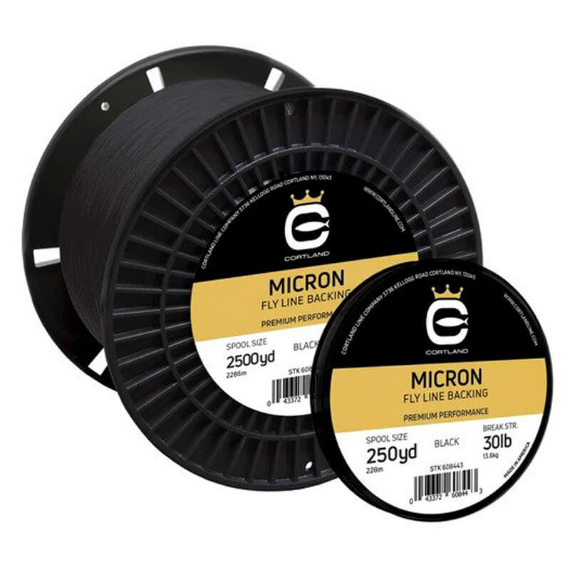 Cortland Micron Backing Black