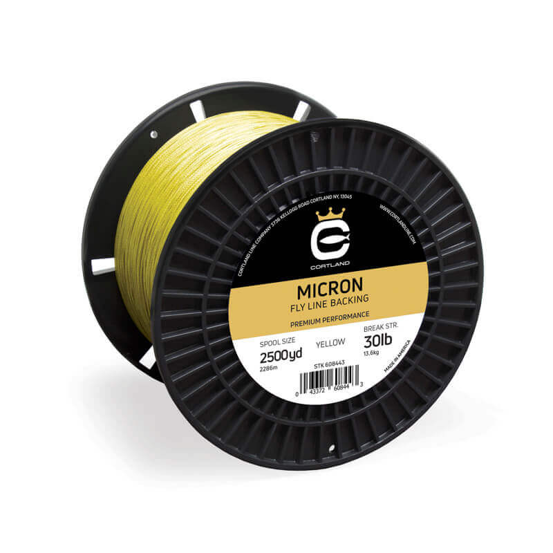 Cortland Micron Backing Yellow