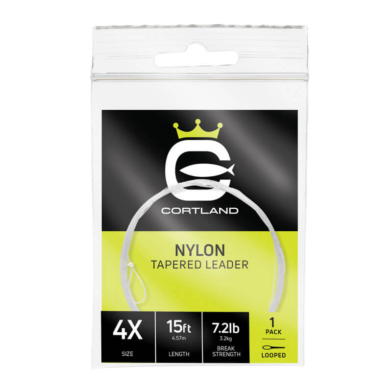 Cortland Nylon Tapered Leader 15Ft 1 Pack