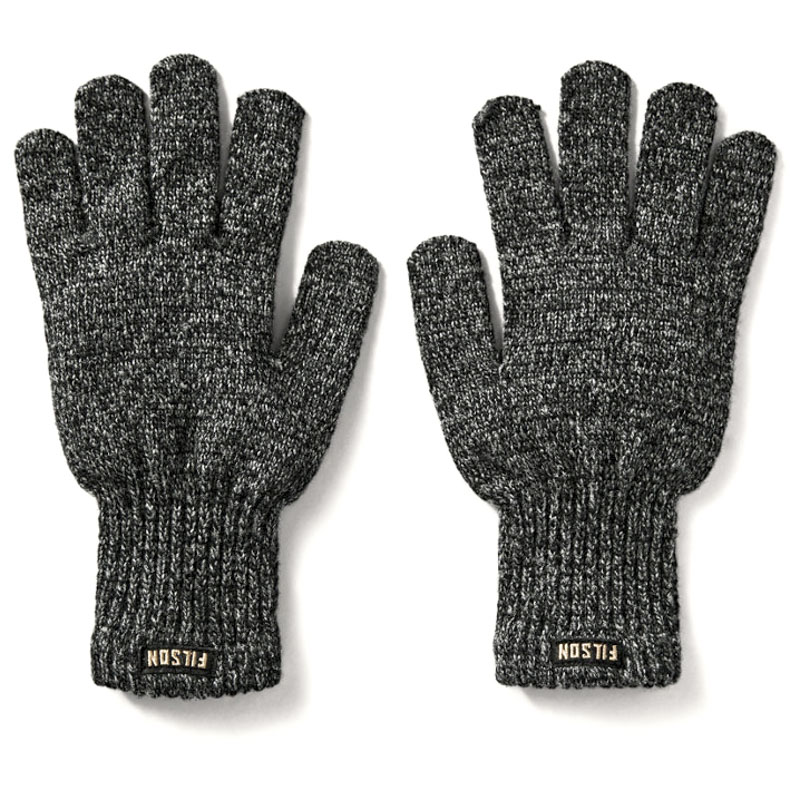 Filson Full Finger Knit Gloves Charcoal