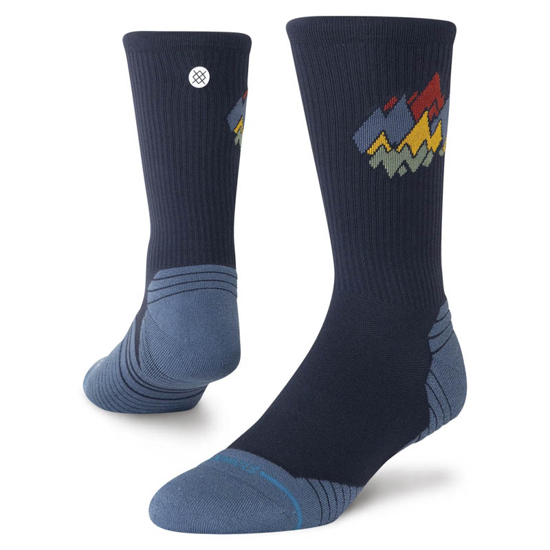 Stance Calze Peaks Ribbed Light Crew Navy