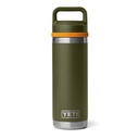 YETI Rambler Bottle 18oz Olive/King Crab Orange