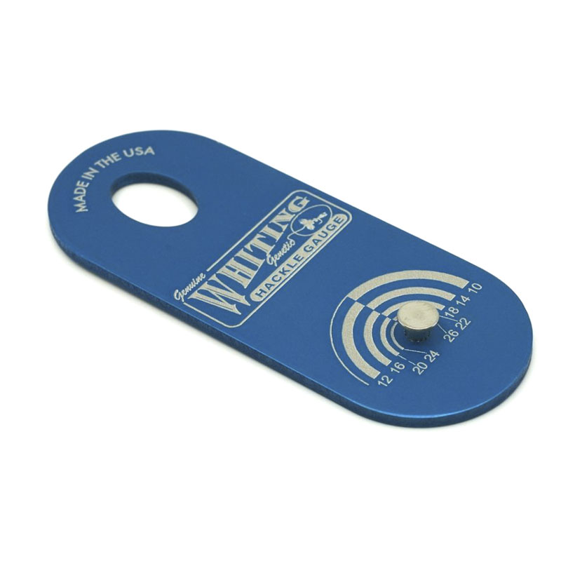 Whiting Misuratore Hackle Blue