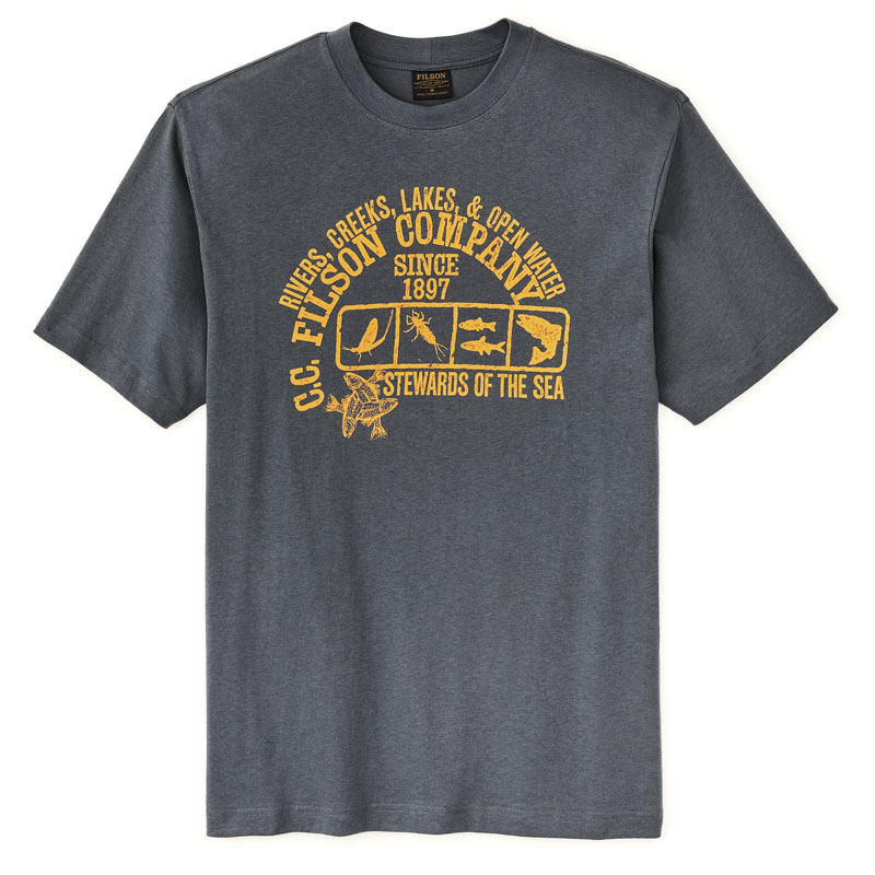 Filson Frontier Graphic T-Shirt Storm Blue