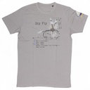 Will They Bite Dry Fly T-Shirt Gray