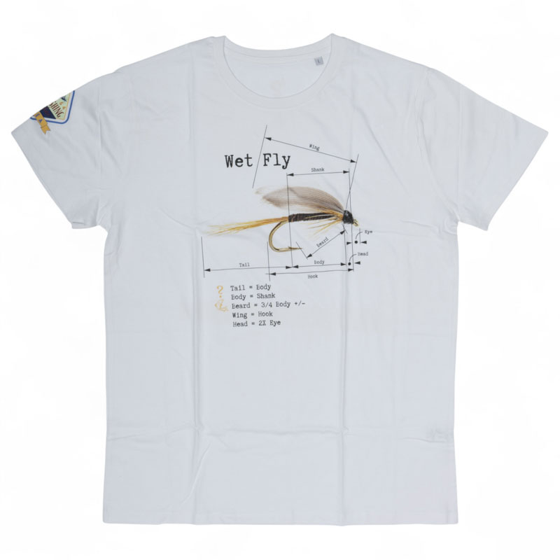 Will They Bite Wet Fly T-Shirt White