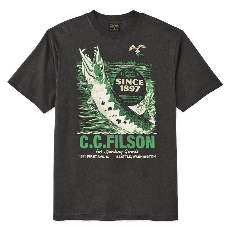 Filson Frontier Graphic T-Shirt Peat Sporting Goods