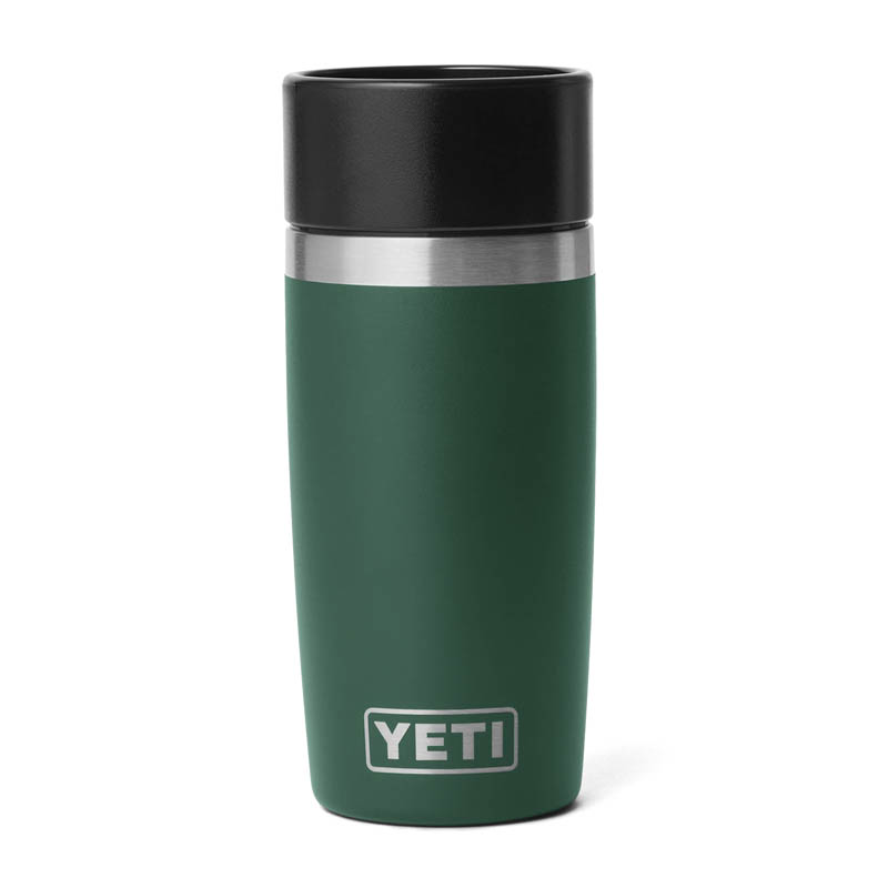 YETI Rambler 12oz Travel Bottle Black Forest Green