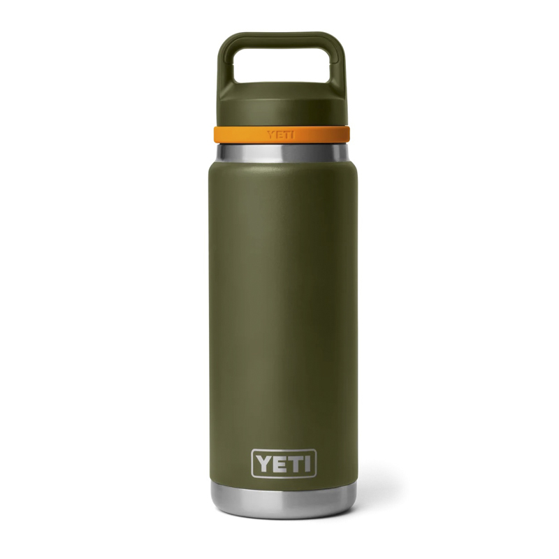 YETI Borraccia Rambler 26oz Olive/King Crab Orange
