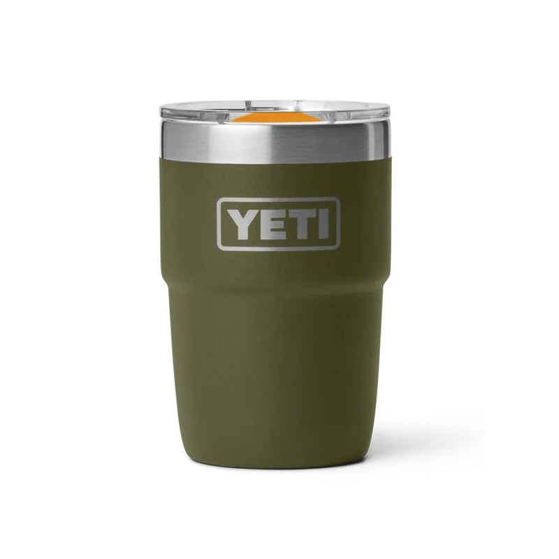 YETI Rambler Tumbler 8oz Olive/King Crab Orange