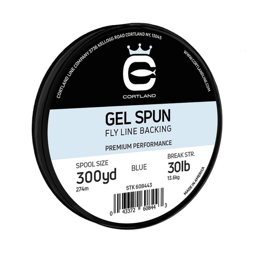 Cortland Gel Spun Backing Blue