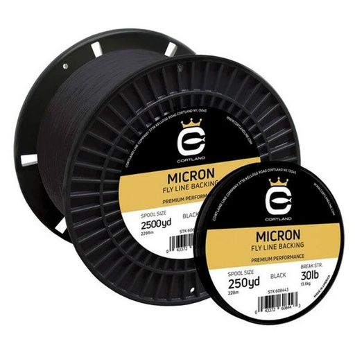 Cortland Micron Backing Black