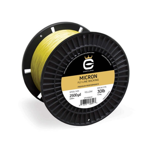 Cortland Micron Backing Yellow