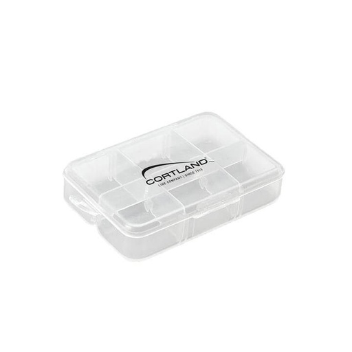 [654303] Cortland U-Bottom Fly Box Clear 6 Slot