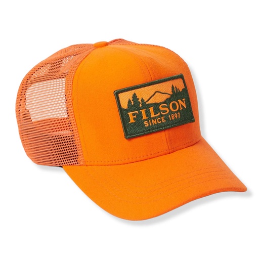 [11030237-Orange] Filson Logger Mesh Cap