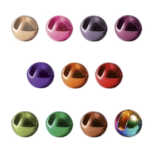 Hanak Tungsten Beads Slotted Metallic
