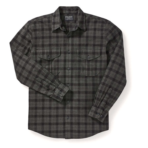 Filson Alaskan Guide Shirt Grey Black Plaid