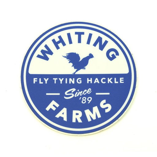 [STICKER211] Whiting Adesivo Blue Rotondo