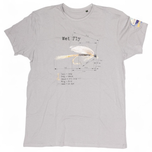 Will They Bite Wet Fly T-Shirt Gray