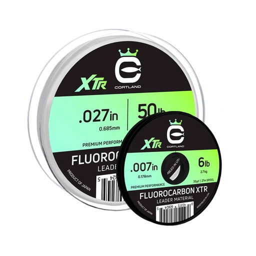 Cortland Fluorocarbon XTR Leader Material 100yd