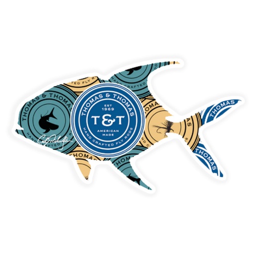 [TT-STK-34] Thomas & Thomas Permit Sign Sticker 6 inch